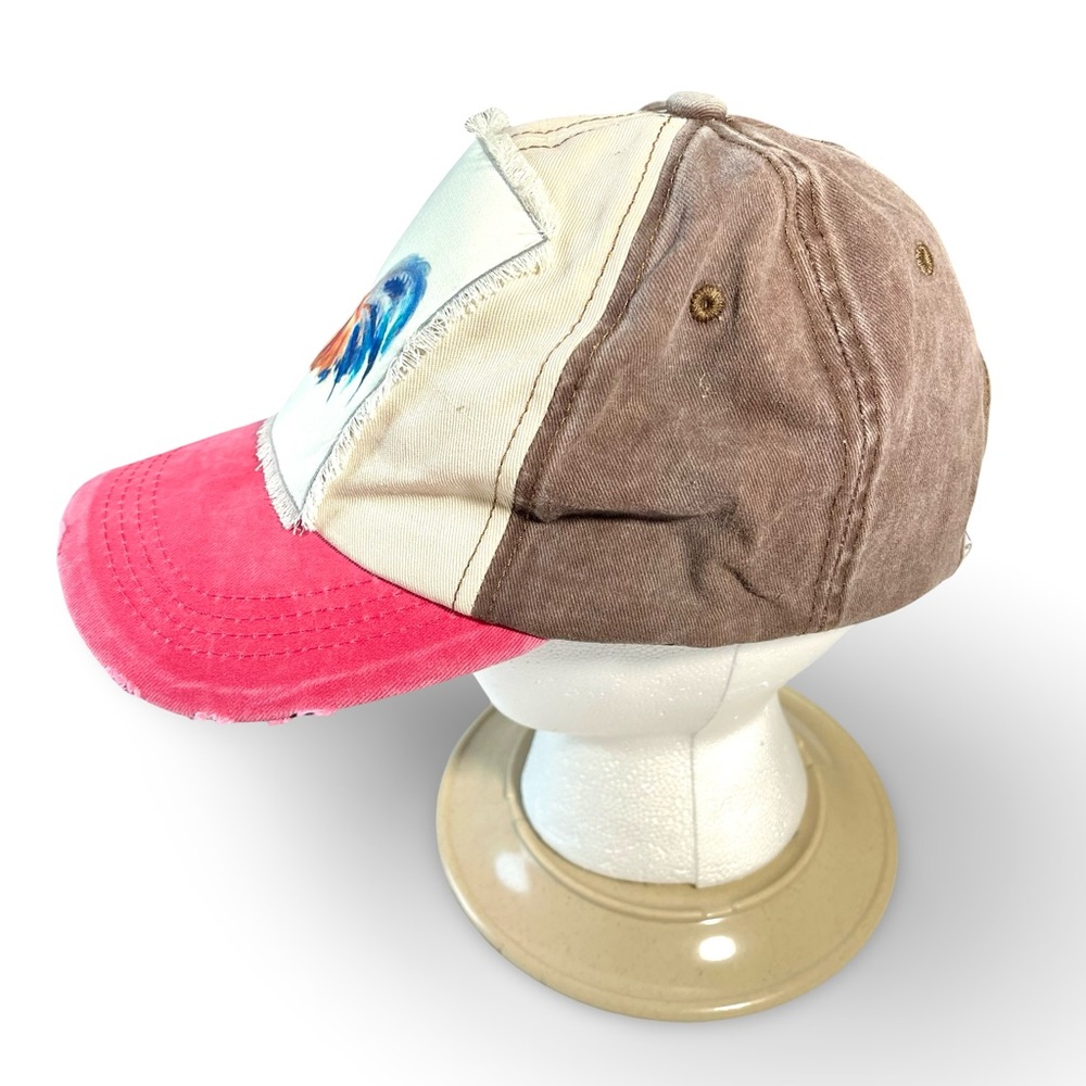 Southern Junkie Distressed Rooster Adjustable Cap O/S - Picture 4 of 8